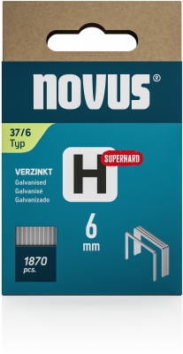 Capse Novus sarma subtire, H tip 37, super rezistente 6 mm, 1870 buc/cutie